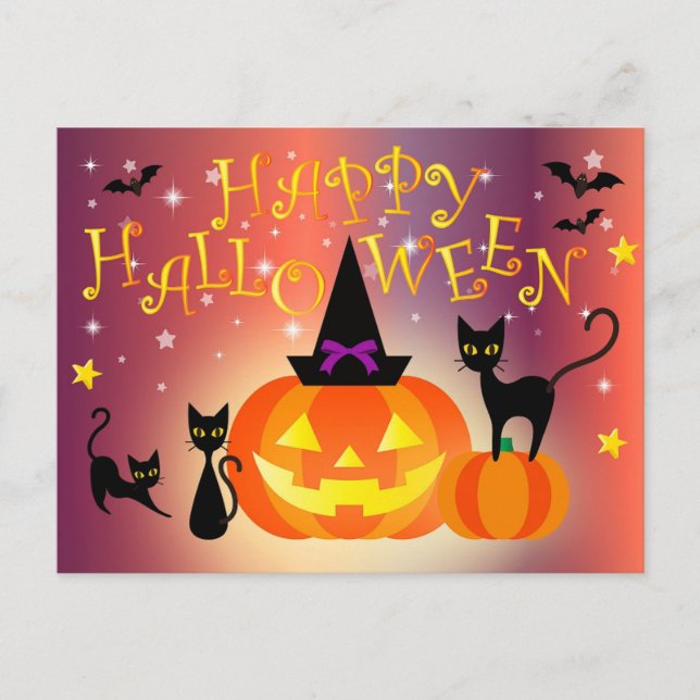 Carte Postale Joyeux Halloween (Devant)