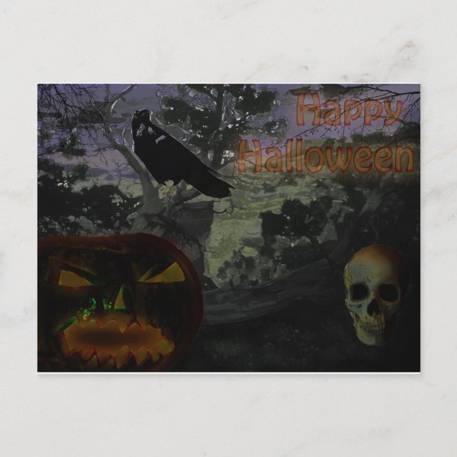 Carte Postale Joyeux Halloween (Devant)