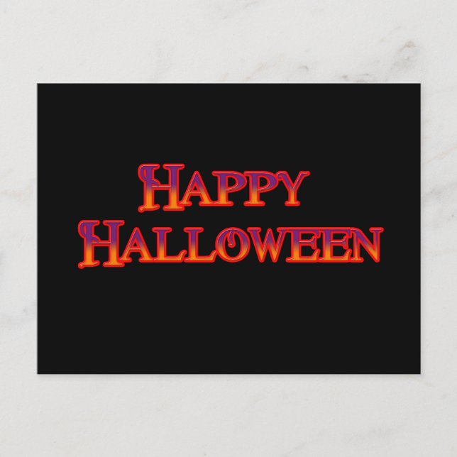 Carte Postale Joyeux Halloween (Devant)