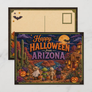 Carte Postale Joyeux Halloween d'Arizona Kids
