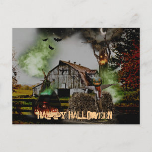 Carte Postale *~* Joyeux HALLOWEEN Éffrayant Scarey 