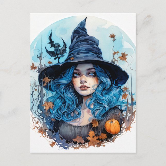Carte Postale Joyeux Halloween | Rester en cuisine (Devant)