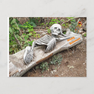 Carte Postale Joyeux Halloween squelette