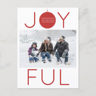 Carte postale Joyeux Holiday Photo
