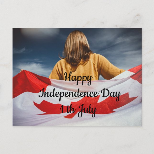 Carte Postale Joyeux Jour de l'Indépendance (Devant)