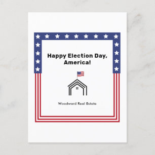 Carte Postale Joyeux jour d'élection, Amérique !   Salutation du