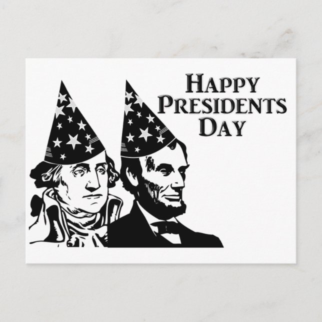Carte Postale Joyeux Jour des Présidents (Devant)