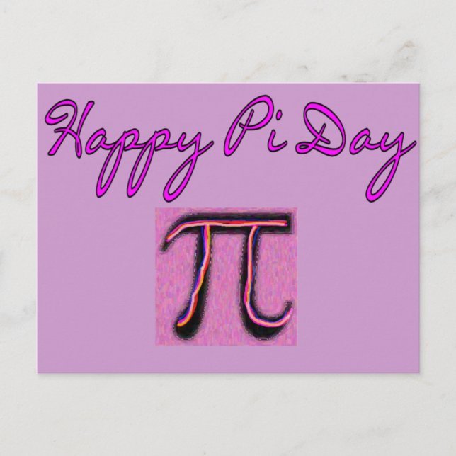 Carte Postale Joyeux Jour du Pi—Artsy (Devant)