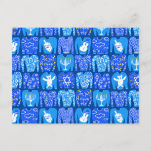 Carte Postale JOYEUX JOURS DE VACANCES Drôle Laid Hannukah