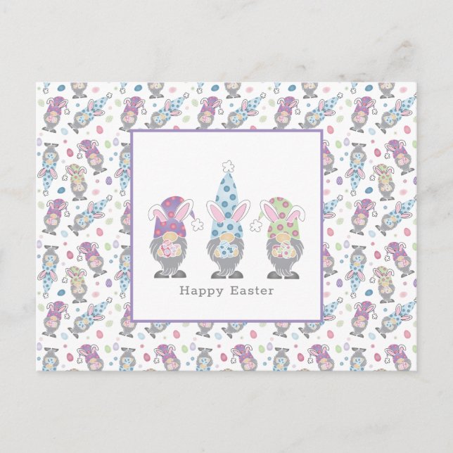 Carte Postale Joyeux lapin de Pâques (Devant)