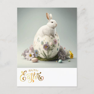 Carte Postale Joyeux Lapin de Pâques