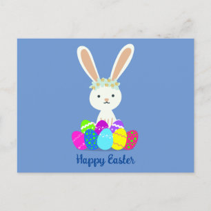 Carte Postale Joyeux lapin lapin de lapin de Pâques mignon