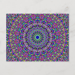Carte Postale Joyeux Mandala de la jungle bohémienne