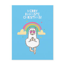 Joyeux Namaste Christmas Aqua