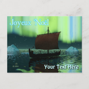 Carte Postale Joyeux Noё l - Viking Ship