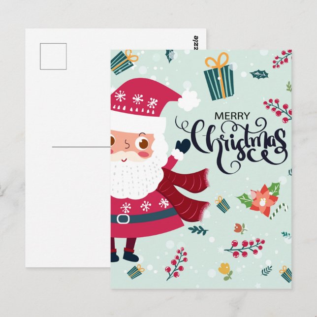 Carte Postale Joyeux Noël (Devant / Derrière)