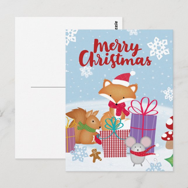 Carte Postale Joyeux Noël (Devant / Derrière)