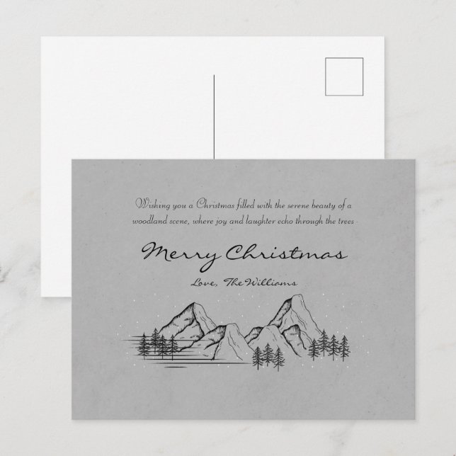 Carte postale Joyeux Noël (Devant / Derrière)