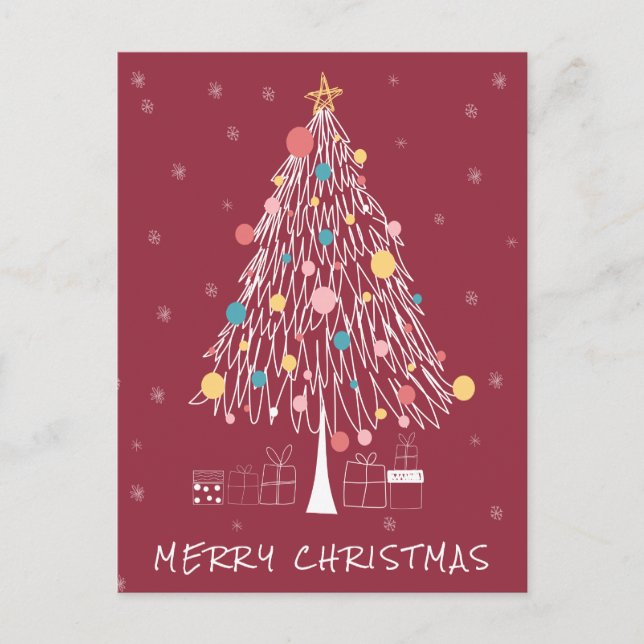 Carte Postale Joyeux Noël | Ajouter votre photo (Devant)