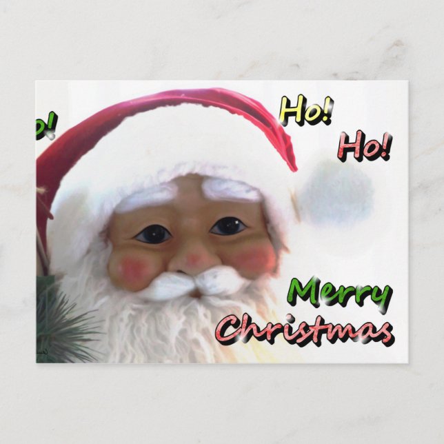 Carte Postale Joyeux Noël au Père Noël (Devant)