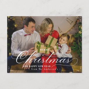 Carte Postale Joyeux Noël classique Bonne année photo