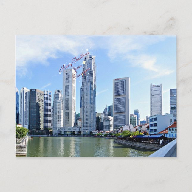 Carte Postale Joyeux Noël de Singapour (Devant)