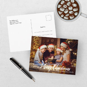 Carte Postale Joyeux Noël en famille 