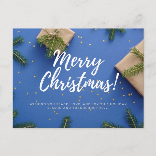 Carte Postale Joyeux Noël et Bonne Année (Devant)