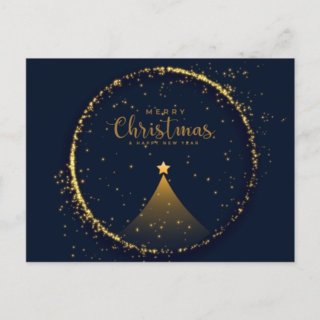 Carte Postale Joyeux Noël et Bonne Année (Devant)