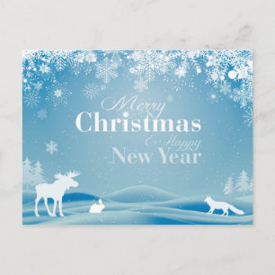 Carte Postale Joyeux Noël et Bonne Année