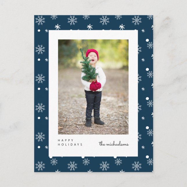 Carte Postale JOYEUX NOËL ET BONNE ANNÉE | Ajoutez votre photo à (Devant)