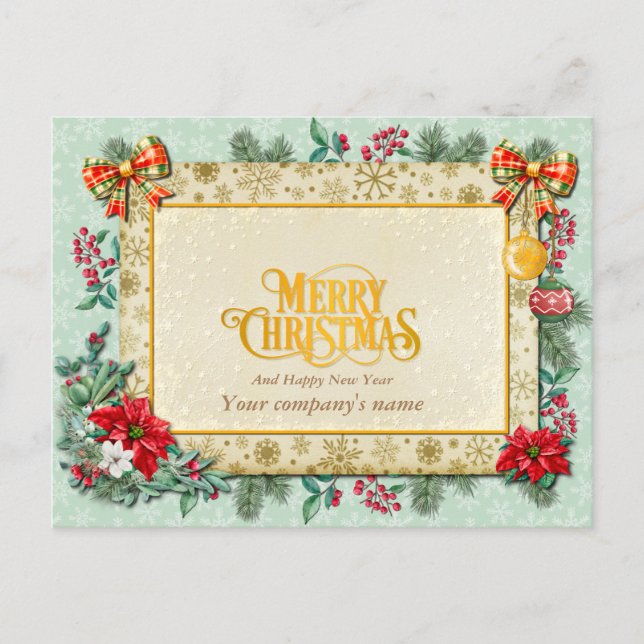 Carte Postale Joyeux Noël et Bonne Année Par Love Pos (Devant)