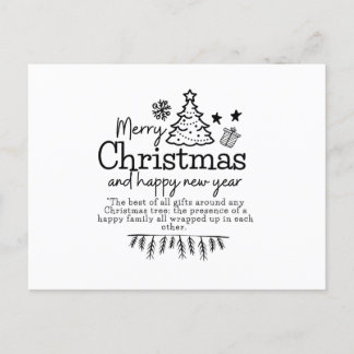 Carte Postale Joyeux Noël et bonne nouvelle année