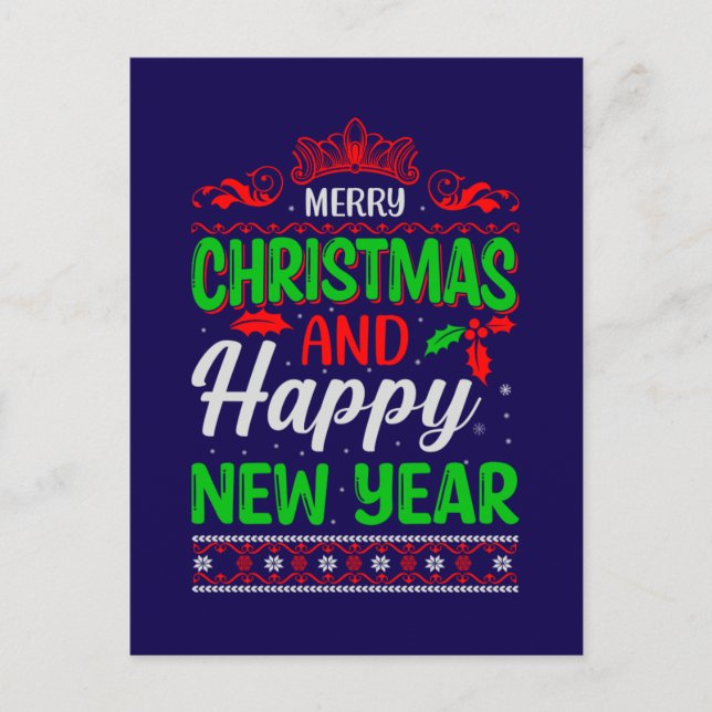 Carte Postale Joyeux Noël Et Joyeux Nouvel An-61064 (Devant)