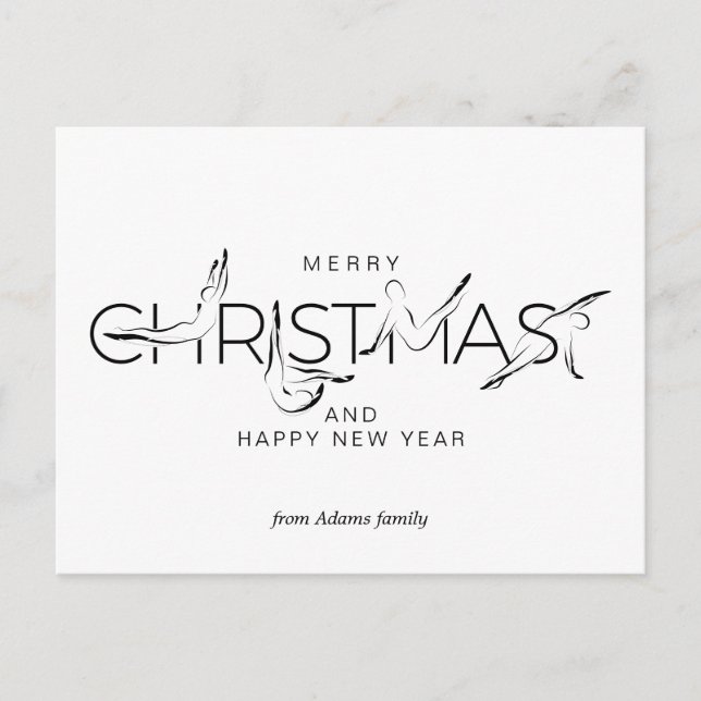 Carte Postale Joyeux Noël Étiquettes Cadeaux pour professeur de  (Devant)