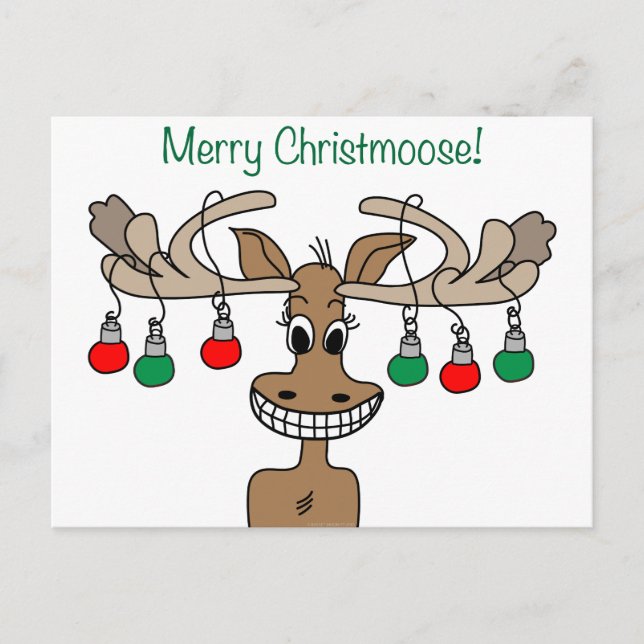 Carte postale Joyeux Noël Festive (Devant)