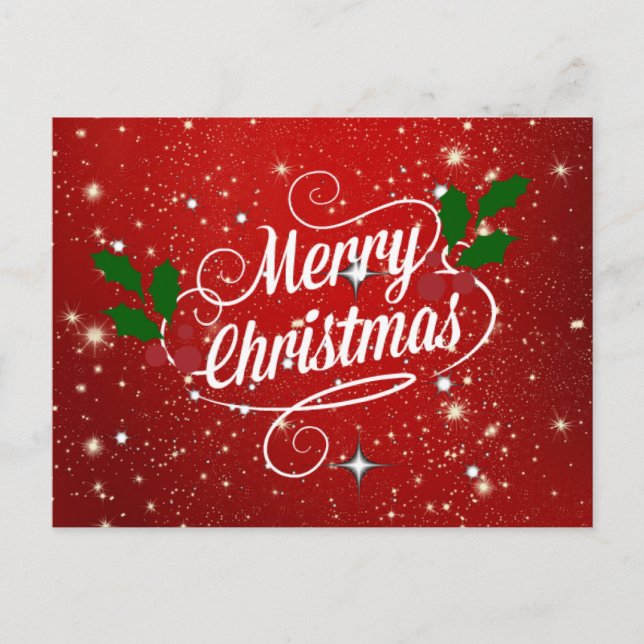 Carte Postale Joyeux Noël, fête, (Devant)