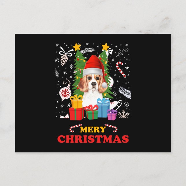 Carte Postale Joyeux Noël Funny Père Noël Elf Gnomes Vacances Ch (Devant)