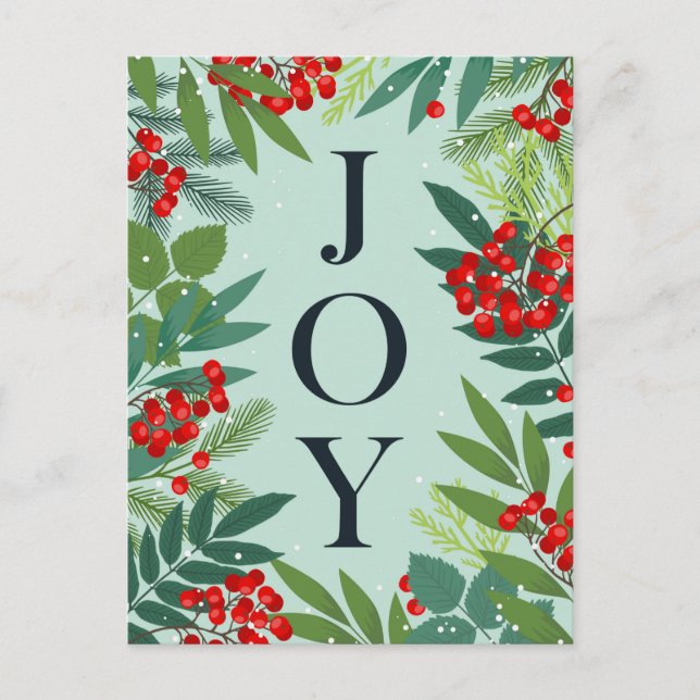 Carte Postale Joyeux Noël JOIE de voeux d'entreprise Fêtes (Devant)