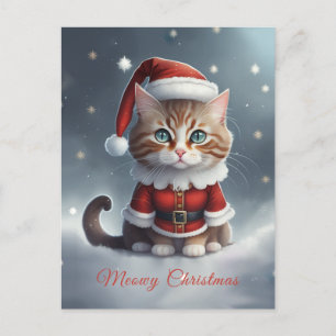 Carte Postale Joyeux Noël ~ Meow ^-^