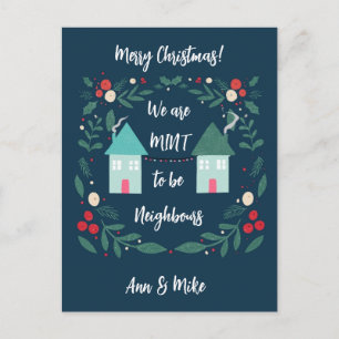 Carte Postale Joyeux Noël, nous étions destinés à être voisins