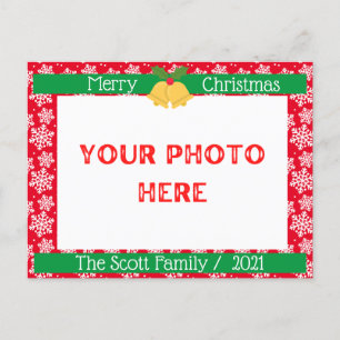 Carte Postale Joyeux Noël Photo de famille