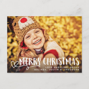 Carte Postale Joyeux Noël Salutation Superposition photo