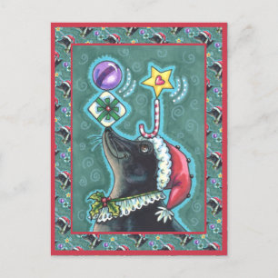 CARTE POSTALE JOYEUX NOËL SCEAU CADEAUX D'ÉQUILIBRAGE, SUCRE DE 