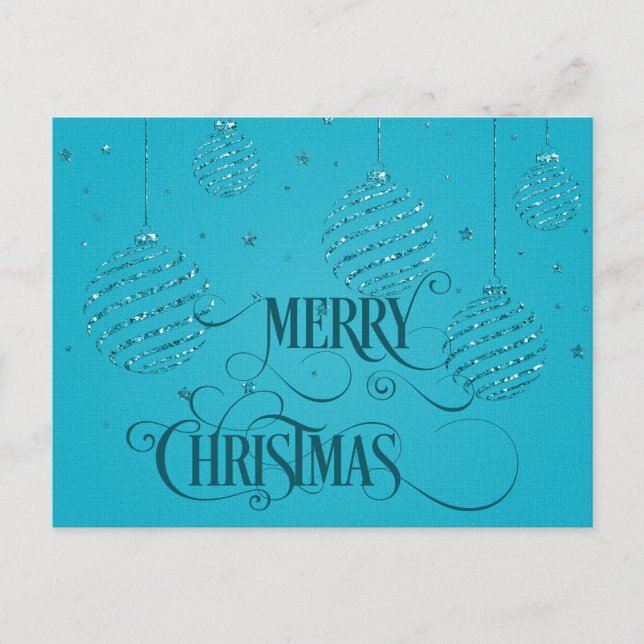 Carte Postale Joyeux Noël Script Noël  (Devant)