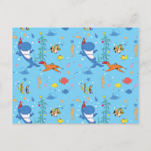 Carte Postale Joyeux Noël Shark