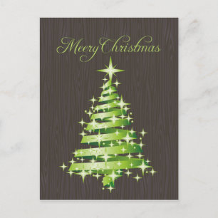 Carte postale Joyeux Noël vert