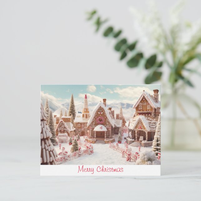 Carte Postale Joyeux Noël vintage (Debout devant)