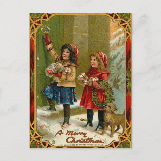 Carte postale Joyeux Noël vintage (Devant)