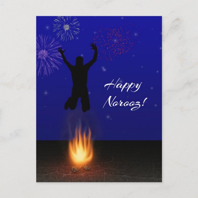 Carte Postale Joyeux Norooz Chahar-Shanbeh-Suri (Devant)